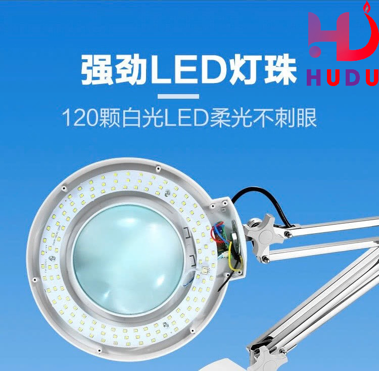 Kính lúp để bàn có đèn led phóng đại 20X