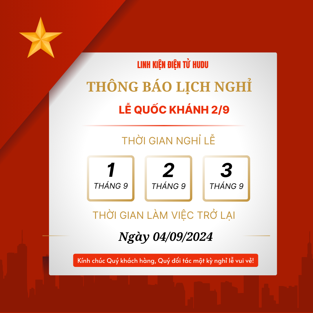 Thống báo lịch nghỉ lễ Quốc Khánh