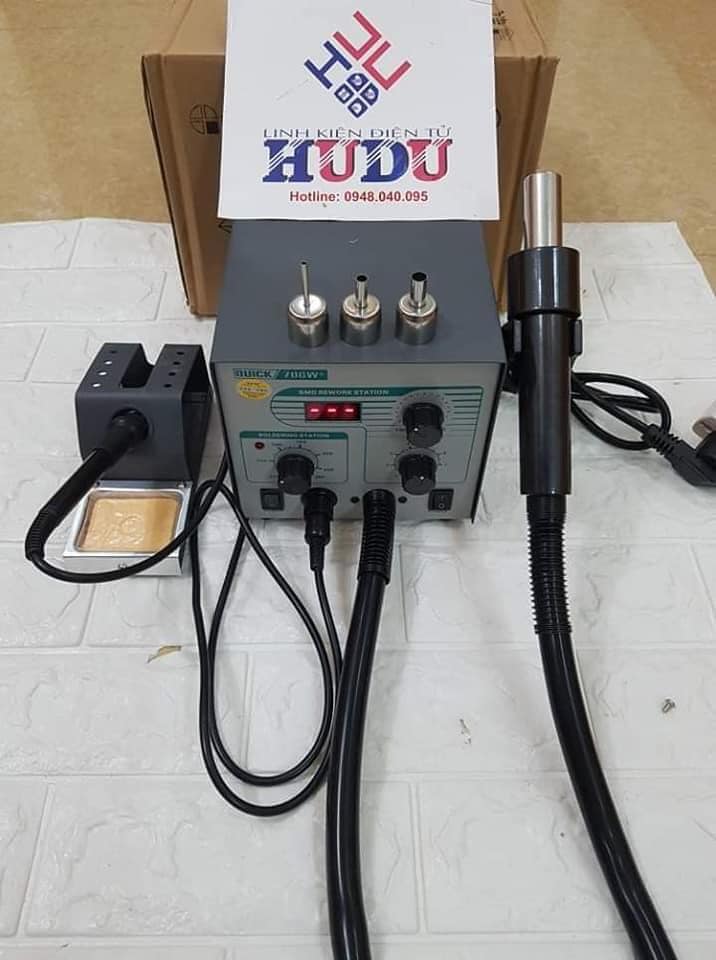 Linh kiện điện tử Hudu địa chỉ cung cấp máy khò Quick đảm bảo chất lượng