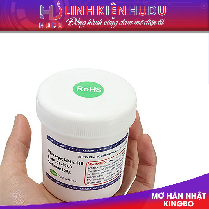 Linh kiện điện tử Hudu cung cấp mỡ hàn Kingbo chất lượng, giá tốt