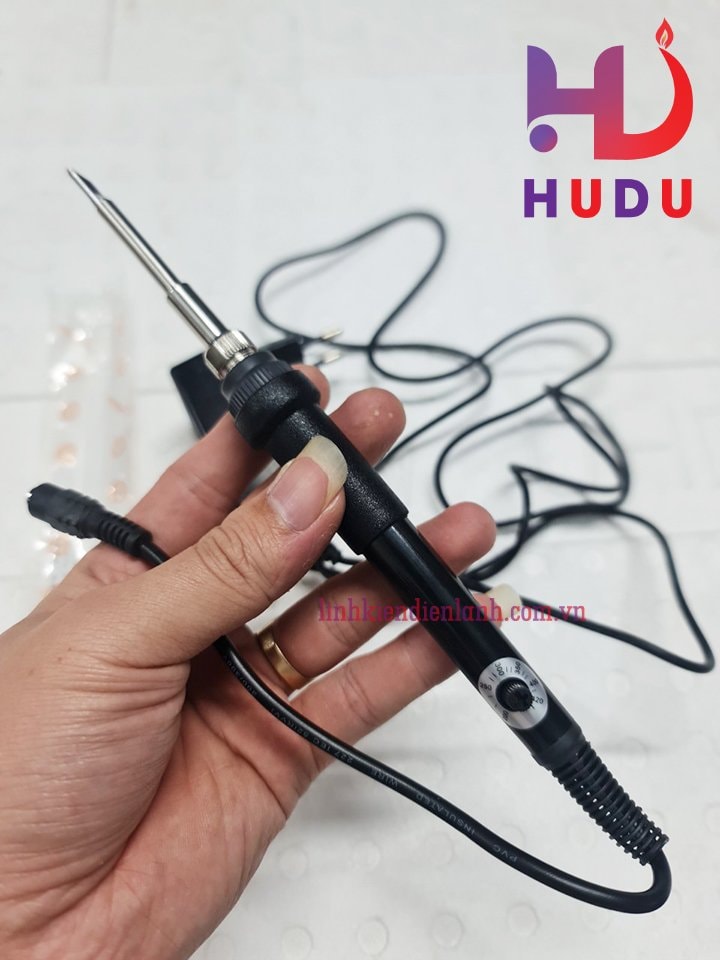 Linh kiện Hudu cung cấp tay hàn chỉnh nhiệt T12 DC 12V-24V (kèm mũi hàn dao to) đảm bảo chất lượng tốt