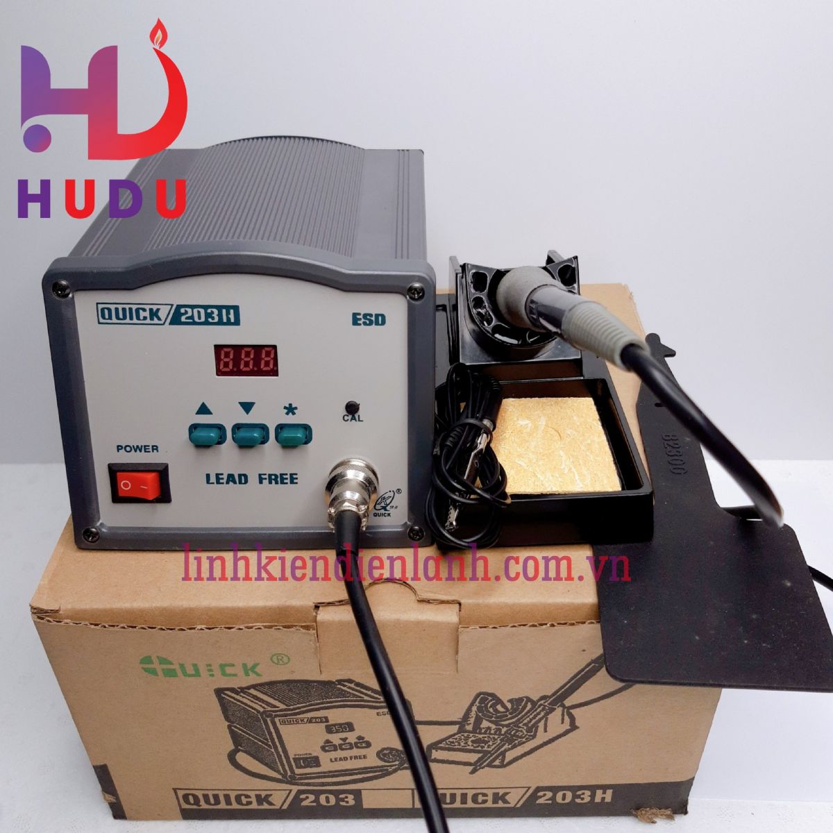 Linh kiện điện tử Hudu cung cấp trạm hàn Quick 203H chính hãng đảm bảo chất lượng tốt