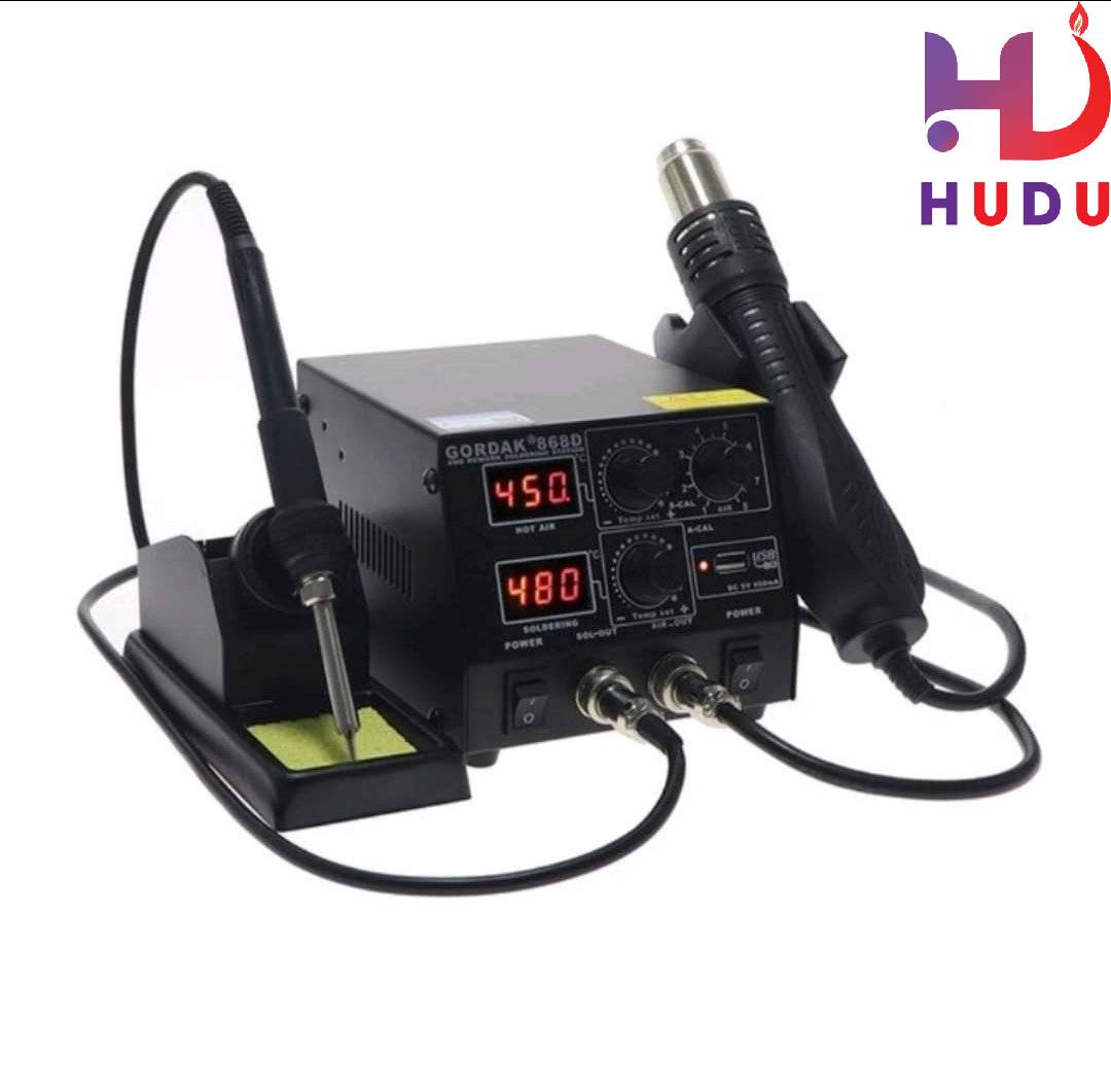 Linh kiện Hudu cung cấp trạm khò hàn Gordak 868D đảm bảo chất lượng, giá tốt