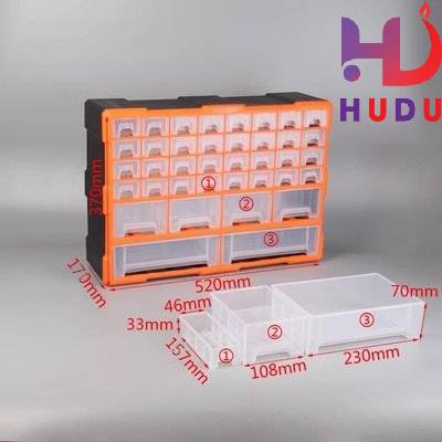 Linh kiện Hudu cung cấp tủ đựng linh kiện 38 ngăn đảm bảo chất lượng tốt