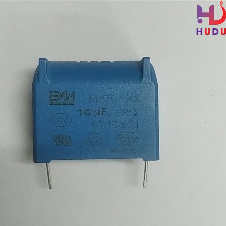 Linh kiện điện tử Hudu cung cấp tụ BM 10uF - 275V chân kim đảm bảo chất lượng tốt